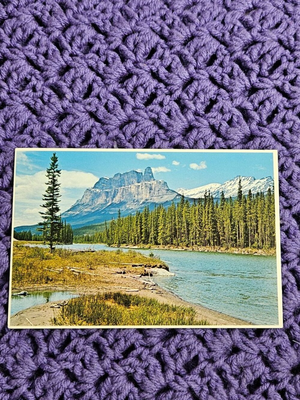 Canadian Rockies Mount Eisenhower Postcard